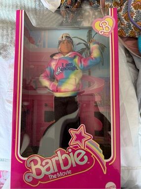 Barbie The Movie Male Doll with Multicolor Tie-Dye Hoodie (Pink, Blue, Yellow)